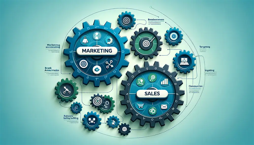 The Interconnected Gears of Marketing and Sales.
